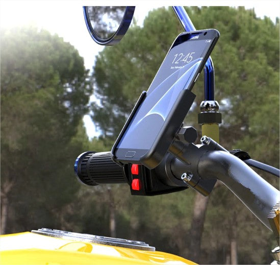 Bicycle and Motorcycle Phone Holder - Aluminum Alloy